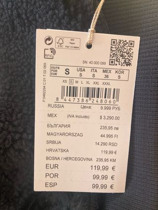 Cazadora chico negra