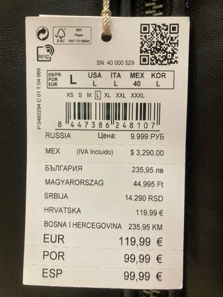 Cazadora chico negra