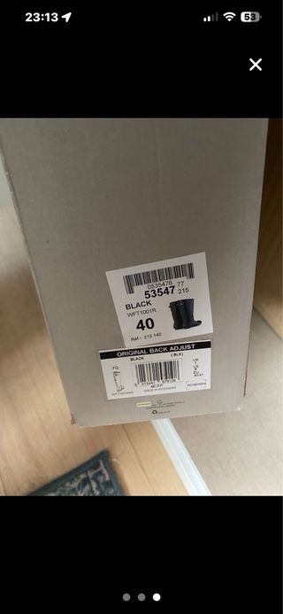 Botas Hunter Negras Talla 40