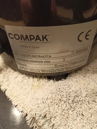 Molinillo Compak K3 Touch