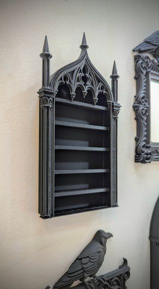 Estante Gótico Preto Catedral