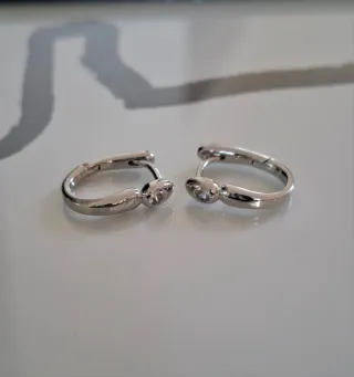 Pendientes de plata con circonita