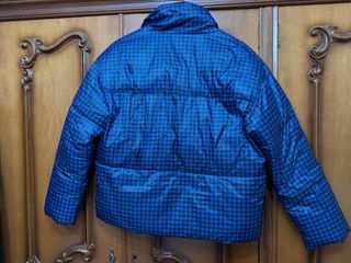 Abrigo Naëlle cuadros azul y negro