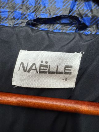 Abrigo Naëlle cuadros azul y negro