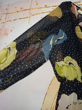 Mono Zara Estampado Flores Talla S