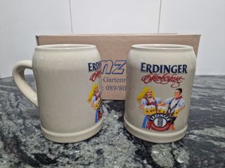 8 Bicchieri Erdinger Oktoberfest in Ceramica