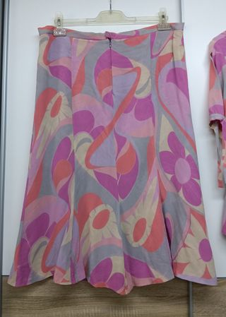 Conjunto Vintage Falda y Blusa Jomhoy Talla 48