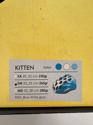 Casco Bicicleta Infantil Catlike Azul/Blanco