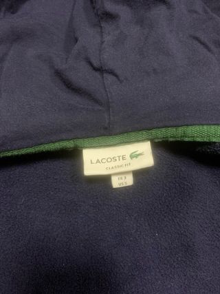 Felpa Lacoste Blu con Zip
