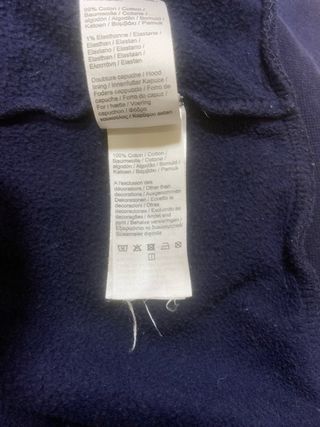 Felpa Lacoste Blu con Zip