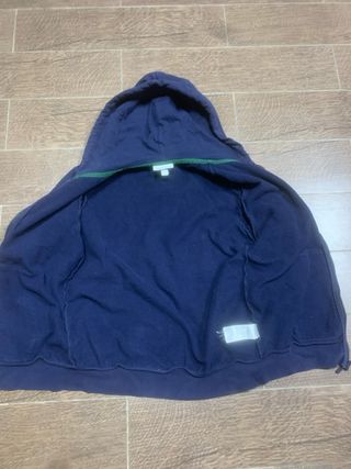 Felpa Lacoste Blu con Zip