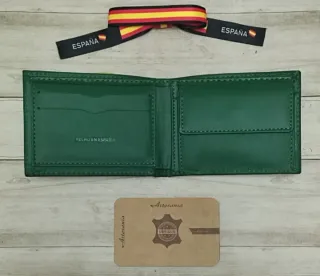 REBAJA: CARTERA EN PIEL BILLETERA VERDE ESPAÑA+ PU