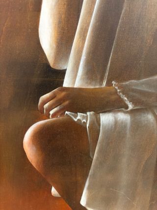 Opera d'arte olio su tavola, Antonio Sgarbossa