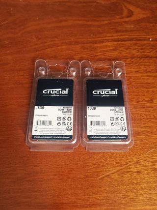 2x Crucial 16GB DDR4 3200MHz SODIMM RAM