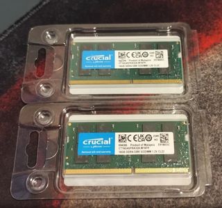 2x Crucial 16GB DDR4 3200MHz SODIMM RAM