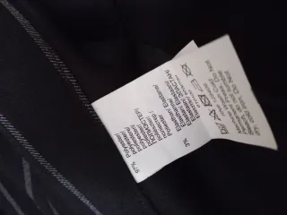 Pantaloni donna neri gessati