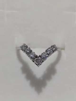 Anillo oro blanco 18k con diamantes