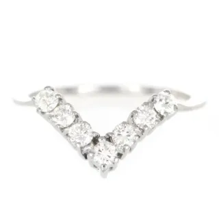 Anillo oro blanco 18k con diamantes