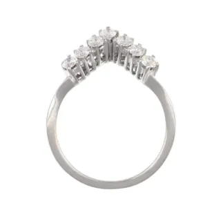 Anillo oro blanco 18k con diamantes