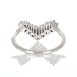 Anillo oro blanco 18k con diamantes