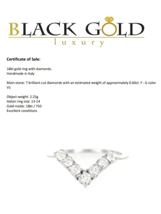 Anillo oro blanco 18k con diamantes