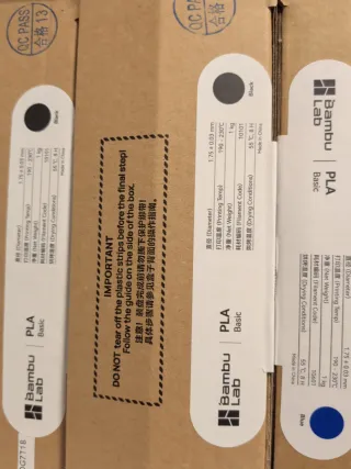 2x Filamento Bambu Lab PLA Negro