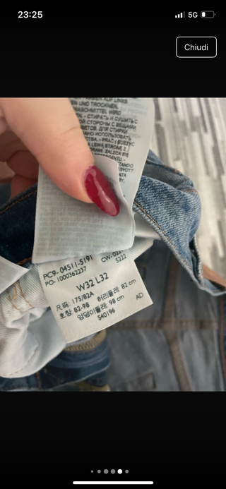 Jeans Levi's Taglia 32 Unisex