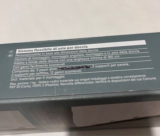 Sistema flessibile per aste doccia