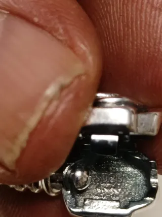 Nueva,Pulsera Plata Ley 925 con 2 Charms