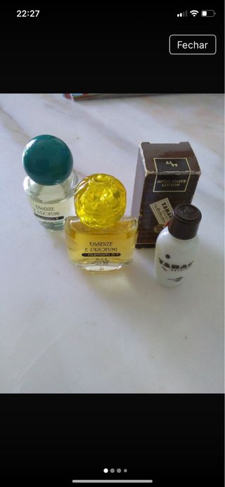 Conjunto 3 Miniaturas Perfume Coleção