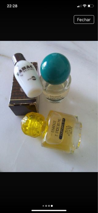 Conjunto 3 Miniaturas Perfume Coleção