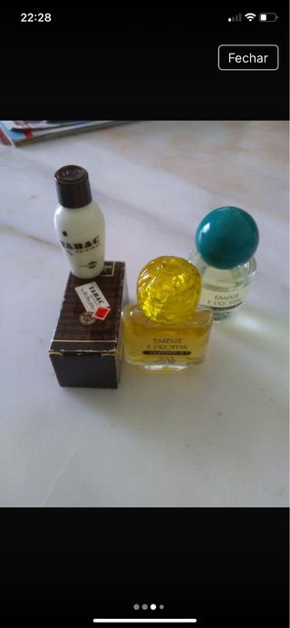 Conjunto 3 Miniaturas Perfume Coleção