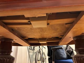 Mesa ovalada extensible madera