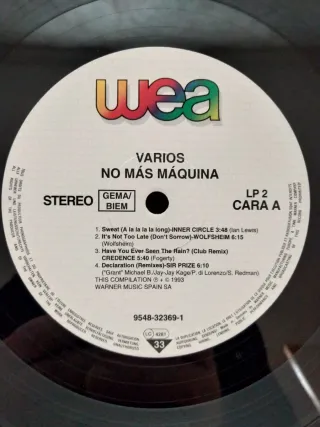 Vinilo NO MAS MAQUINA