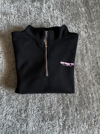 Carhartt WIP Meia-Zip Preta Original