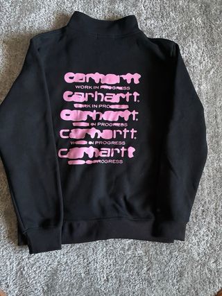 Carhartt WIP Meia-Zip Preta Original