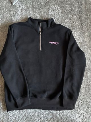 Carhartt WIP Meia-Zip Preta Original