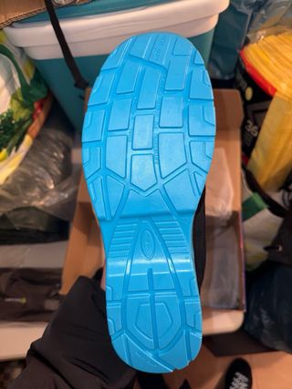 Botas de seguridad Sparco negras y azules