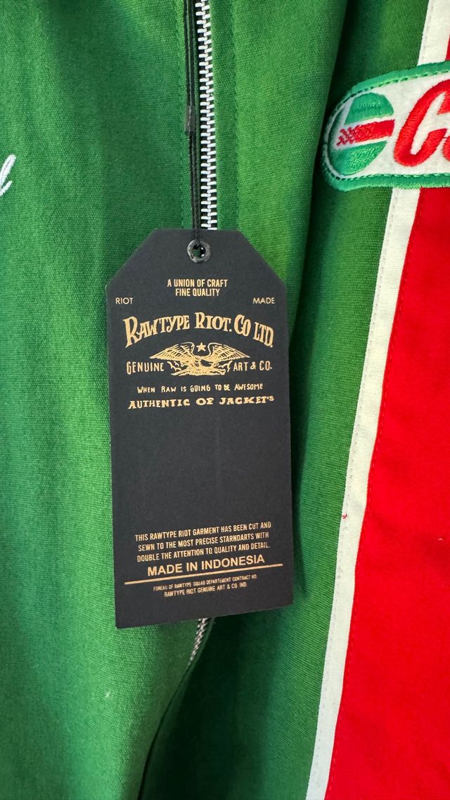 Giubbotto RawType x Castrol Racing Verde