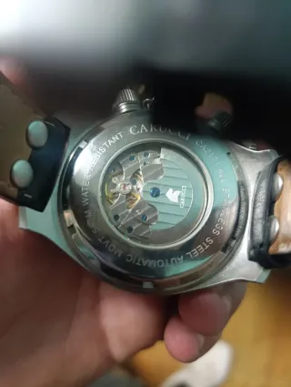 Reloj Carucci Hombre Amarillo y Plateado