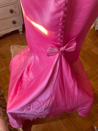 Vestido fiesta sirena rosa