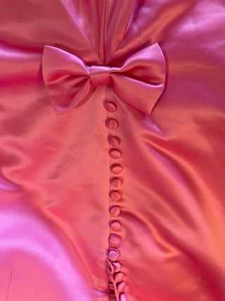 Vestido fiesta sirena rosa