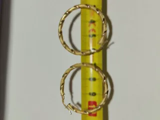 Aros retorcidos oro 18k