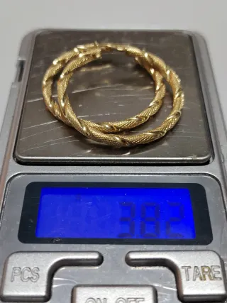 Aros retorcidos oro 18k