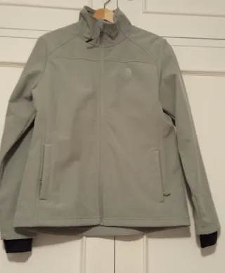 Chaqueta polar mujer gris