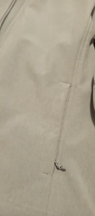 Chaqueta polar mujer gris