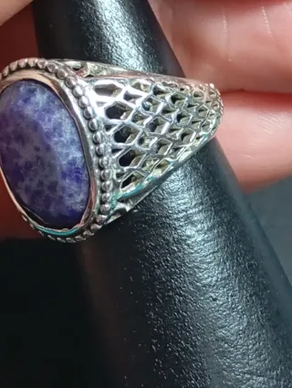 Anillo Plata Ley Piedra soldadita