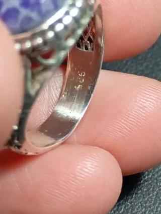 Anillo Plata Ley Piedra soldadita