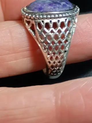 Anillo Plata Ley Piedra soldadita