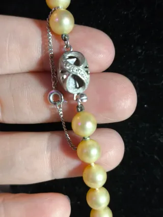 Collar Perlas Cultivadas Broche Plata 925